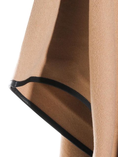 Max Mara fringed striped poncho - Neutrals