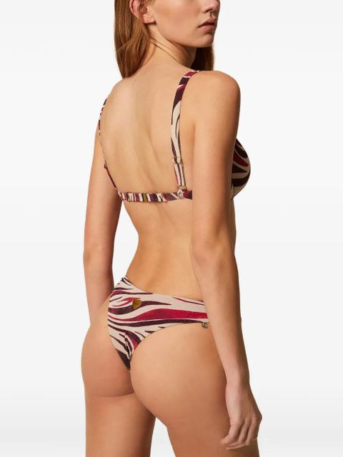 TWINSET printed bikini top - Neutrals