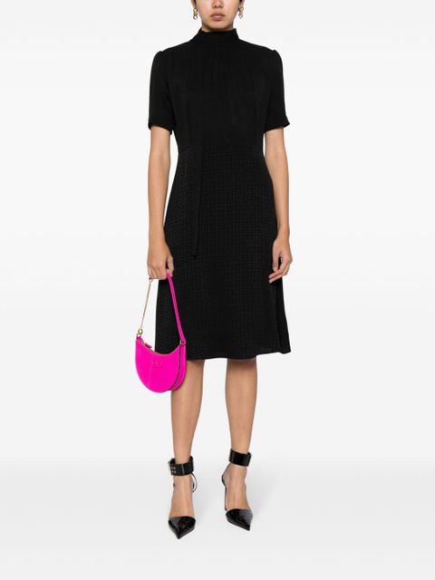 Givenchy 4G-jacquard silk midi dress - Black