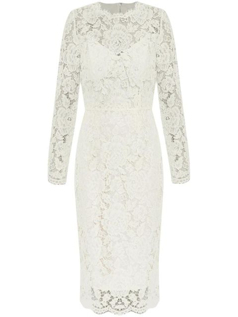 Dolce & Gabbana DNA floral-lace midi dress - White - zdjęcie produktu nr 1