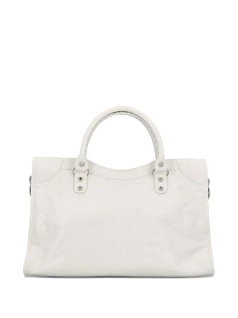 Balenciaga medium Le City lambskin tote bag - White - zdjęcie produktu nr 2