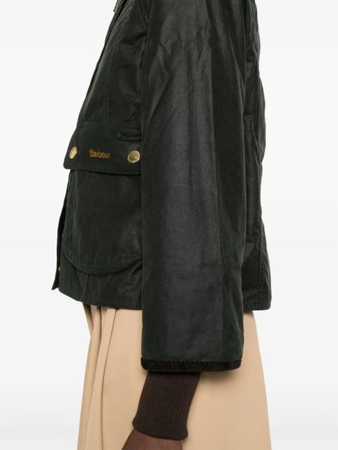 Barbour Beadnell waxed cropped jacket - Green