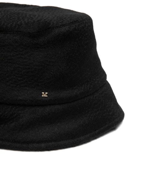 Max Mara logo-plaque bucket hat - Black