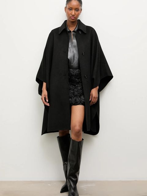 Answear.LAB płaszcz wełniany kolor czarny - zdjęcie produktu nr 2