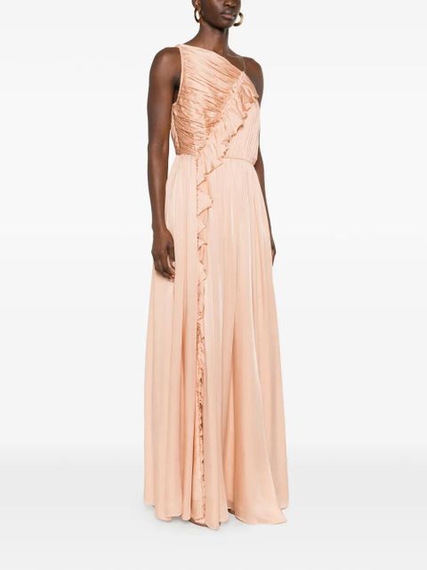 Ulla Johnson Aisha ruffled one-shoulder maxi dress - Neutrals