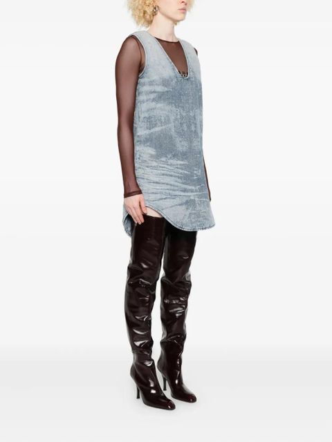 Diesel V-neck sleeveless dress - Blue