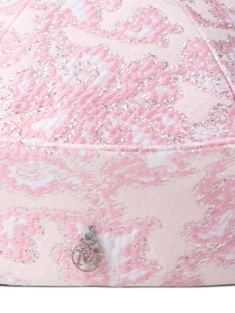 Maison Michel floral-embroidered beret - Pink - zdjęcie produktu nr 2