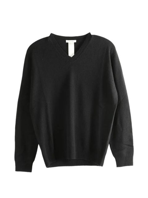 The Row Numi V-neck long-sleeve top - Black - zdjęcie produktu nr 1