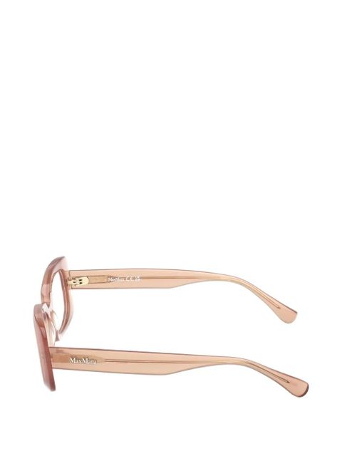 Max Mara Eyewear rectangle-frame glasses - Neutrals