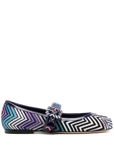 Missoni wave ballerina shoes - Purple - zdjęcie produktu nr 1