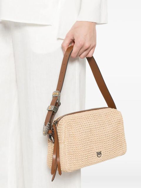 PINKO Love Birds buckle-detail shoulder bag - Neutrals - zdjęcie produktu nr 2