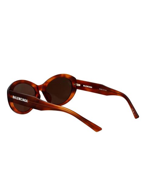 Balenciaga Eyewear oval-frame sunglasses - Brown