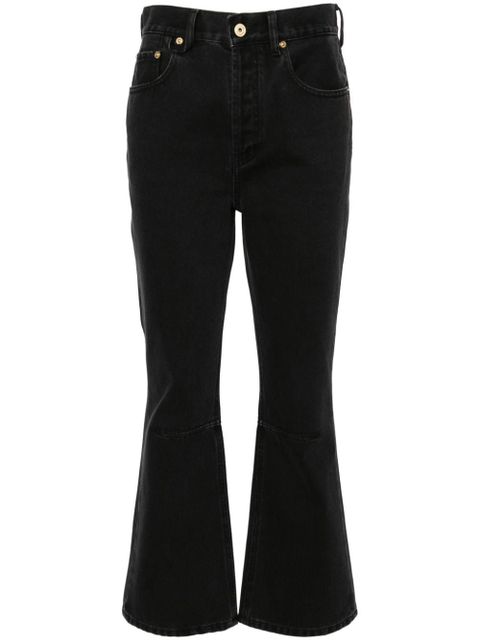 Jacquemus Le de-Nîmes court high-rise flared jeans - Black - zdjęcie produktu nr 1