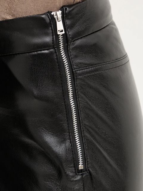 BOSS Orange spodnie damskie kolor czarny dopasowane high waist 50551469