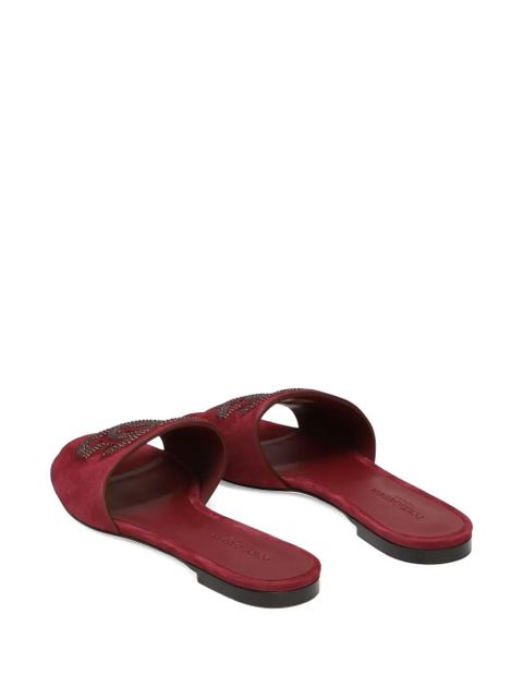 Dolce & Gabbana crystal-embellished sandals - Red