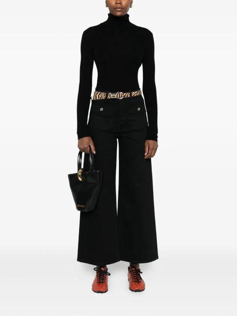 Maje flap-pocket jeans - Black