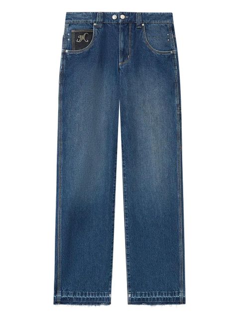 ISABEL MARANT Jeyda embroidered straight jeans - Blue - zdjęcie produktu nr 1
