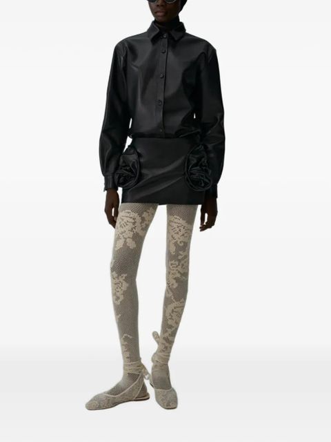 Magda Butrym leather mini skirt - Black