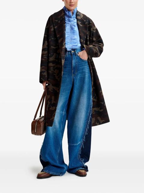 Essentiel Antwerp Imperfection double-breasted coat - Brown