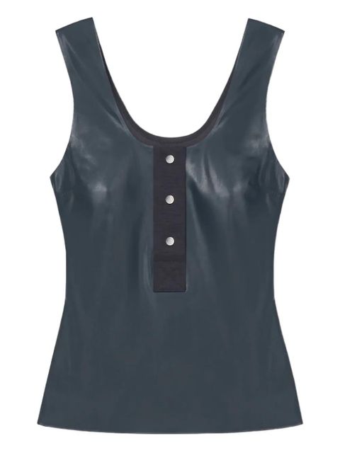 Nanushka Anesa button-plaquet tank top - Blue - zdjęcie produktu nr 1