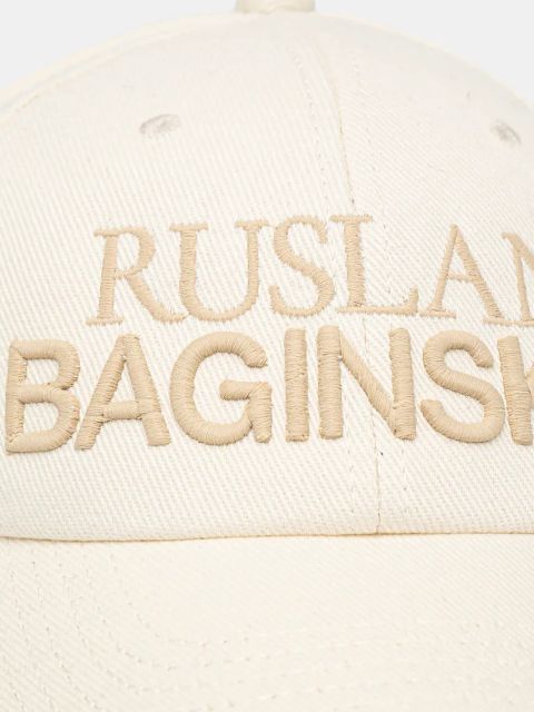Ruslan Baginskiy czapka z daszkiem bawełniana kolor beżowy z aplikacją BSB041-C-GFL