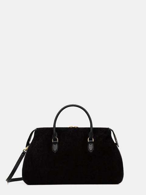 Pollini torebka zamszowa kolor czarny PC4406PP0N QD1 - zdjęcie produktu nr 1