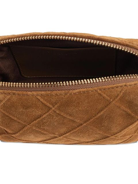 Tory Burch quilted-motif chain crossbody Bag - Brown