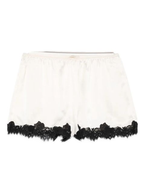 DÔEN Iona lace-trim shorts - White