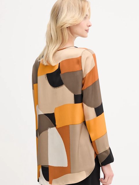 Joseph Ribkoff bluzka damska kolor pomarańczowy wzorzysta 253011