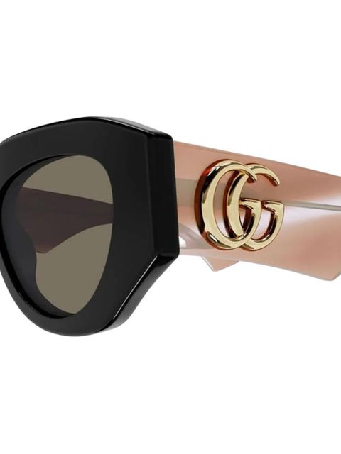 Gucci Eyewear logo-detail sunglasses - Black