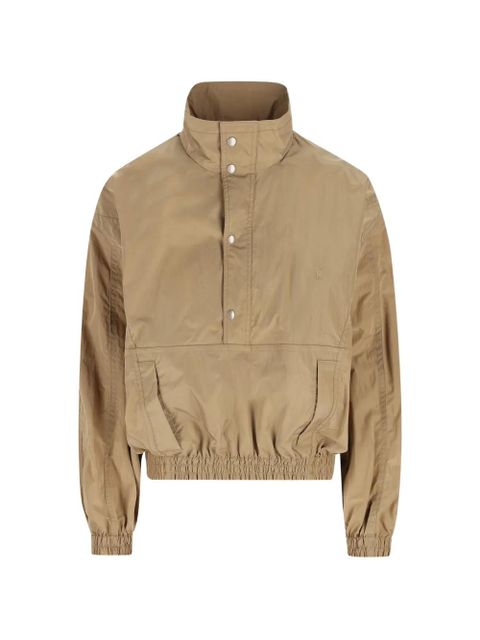 Saint Laurent Cassandre button-fastening jacket - Neutrals - zdjęcie produktu nr 1