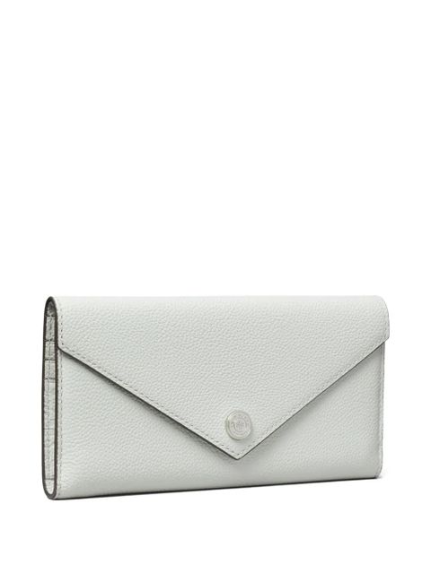 Tory Burch pebbled-leather envelope wallet - Grey - zdjęcie produktu nr 2