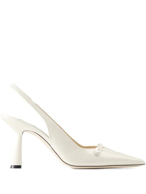Jimmy Choo 85mm Amita sling-back pumps - Neutrals - zdjęcie produktu nr 1