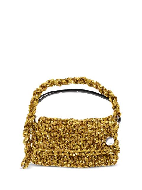 Jil Sander sequin-embellished shoulder bag - Gold - zdjęcie produktu nr 1