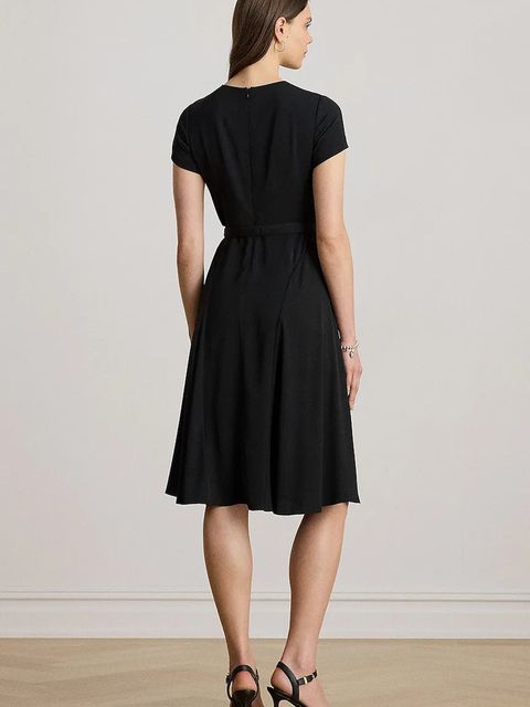 Lauren Ralph Lauren sukienka kolor czarny mini rozkloszowana 200973369 - zdjęcie produktu nr 2