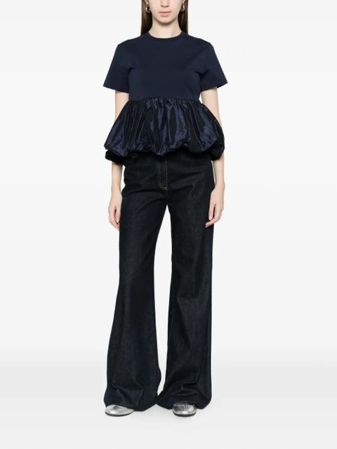 Cecilie Bahnsen Cooper ruffled T-shirt - Blue - zdjęcie produktu nr 2