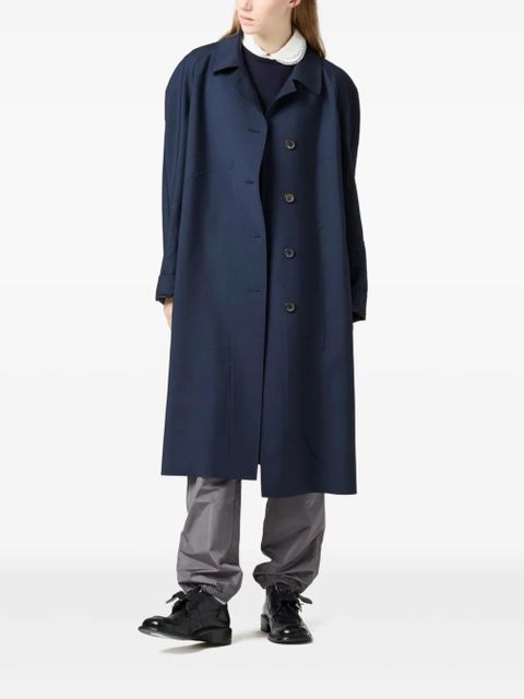 Miu Miu Single-breasted coat - Blue - zdjęcie produktu nr 2