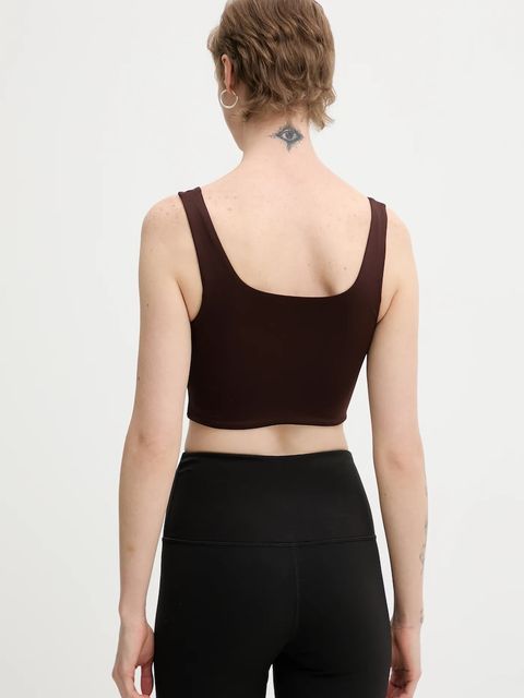 Tommy Jeans top kolor brązowy DW0DW21564