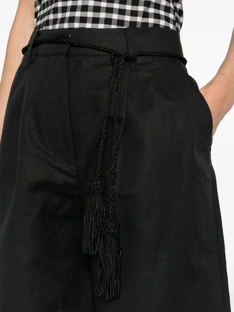 Posse Yvette high-waisted tailored short - Black