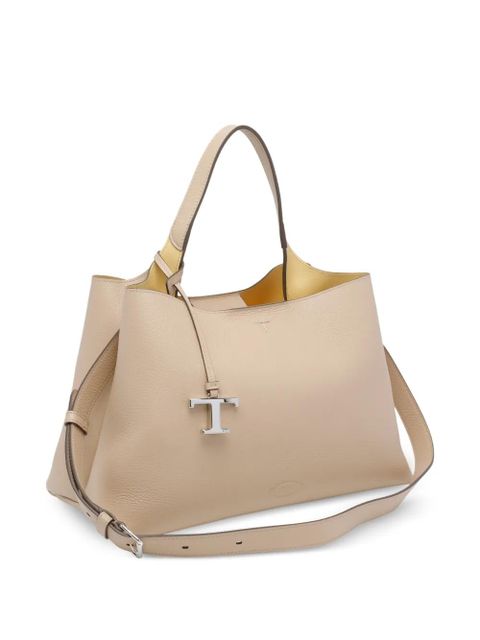 Tod's medium leather tote bag - Neutrals