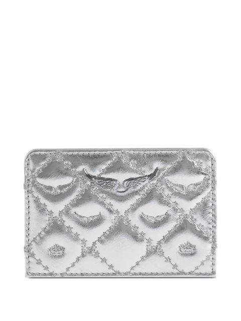 Zadig&Voltaire quilted leather card holder - Silver - zdjęcie produktu nr 2