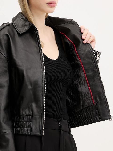 HUGO kurtka skórzana