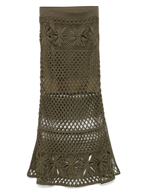 PINKO crochet midi skirt - Green - zdjęcie produktu nr 1