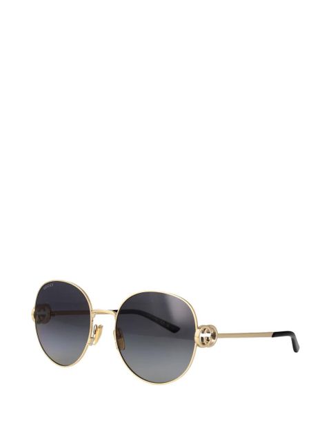 Gucci Eyewear Interlocking GG round-frame sunglasses - Gold - zdjęcie produktu nr 2