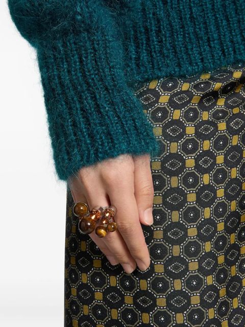 DRIES VAN NOTEN ornamented ring - Silver - zdjęcie produktu nr 2