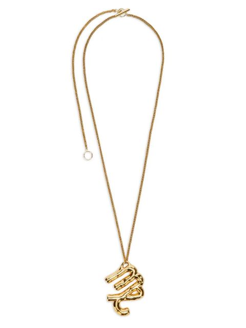 Jil Sander zodiac-sign pendant necklace - Gold - zdjęcie produktu nr 1