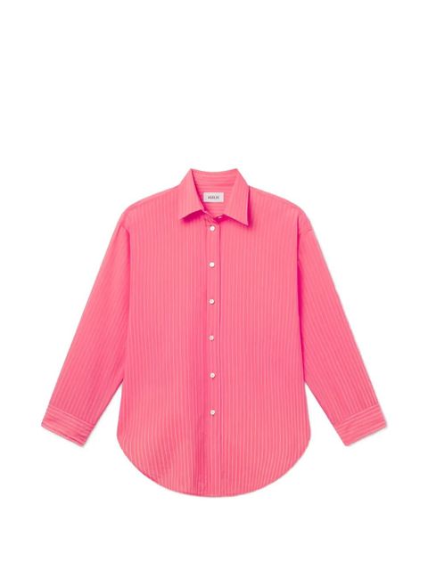 AGOLDE Sona pinstriped shirt - Pink - zdjęcie produktu nr 1
