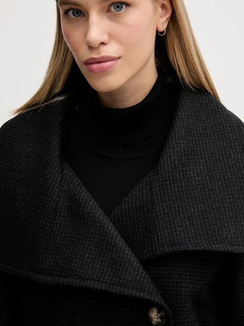 Sisley płaszcz z dodatkiem wełny kolor szary 224YLN06A