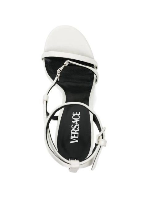 Versace chain strap sandals - White