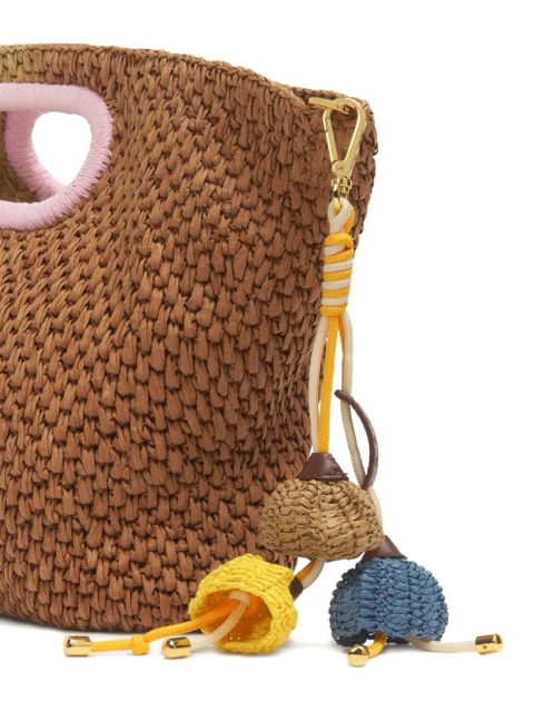 Marni flower-pendant woven keyring - Yellow - zdjęcie produktu nr 2